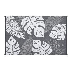 Waterproof Outdoor Rug – Reversible Plastic Mat for RV, Patio, Deck, Beach, Picnic, Camping, Backyard - 1 of 4