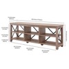68" Gray Oak TV Stand - Henn&Hart - 4 of 4