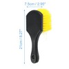 Unique Bargains Black Short Handle Wheel Tire Brush Yellow Soft Bristle Car Wash Brush for Car Tire Cleaning Dirt Road Grime - 3 of 4