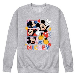 Men's - Disney - Mickey Tribute Panels Graphic Fleece Sweatshirt - 1 of 4