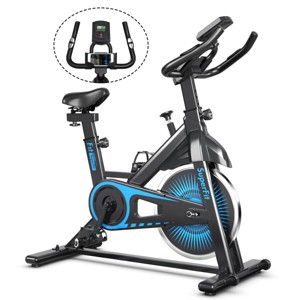 SuperFit Indoor Cycling Stationary Bike Belt Drive Adjustable Resistance - 1 of 4
