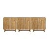 TV Stand With Removable Shelf,TV Cabinet Storage Fan-shaped Large Board Handle And 2 Doors,TV Stands Corner -Maison Boucle - 4 of 4