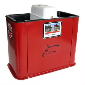 Brower MK32E Polyurethane Foam Insulated Galvanized Steel Electric Heated Livestock Waterer for Horse, Calves, Cattle, and Wildlife, Red - 1 of 4