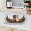 FURNIinspire Pet Ceates and Houses, Cat Scratcher Bed-Hammock, Pad, Chair. Natural Scratch Post for Indoor Cats, Brown, 19.29"*12.99"*9.65" - 2 of 4