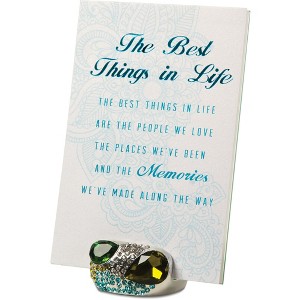 Pavilion Gift Company - Best Things - 4" X 6" Jeweled Photo Frame - Single Image Frames - 1 of 4
