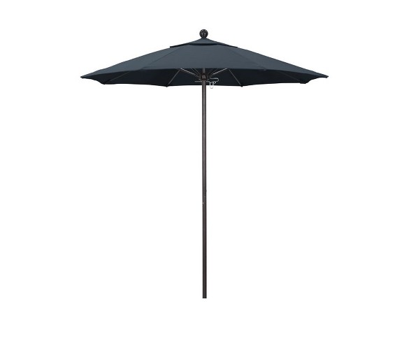 Venture 7.5' Bronze Market Umbrella in Sapphire - California Umbrella