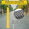 Safety Bollard,Height Bollard Post, 4.5 Inch Diameter, Yellow Safety Steel Bollard Post, with 24 Anchor Bolts, for Traffic Control - 4 of 4