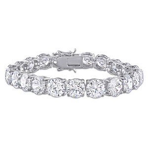 EVERLY JEWELRY | Sterling Silver 72.45 CT TGW Cubic Zirconia Tennis Bracelet, 7 inch - 1 of 4