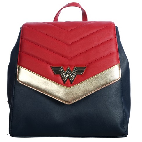 Wonder Woman Metal Logo Mini Backpack