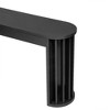 NicBex 59" Console Table with Curved Fan-Shaped Legs and Straight Line, Side Table with 2 Drawers, Couch Table for Living Room, Entryway - 3 of 4