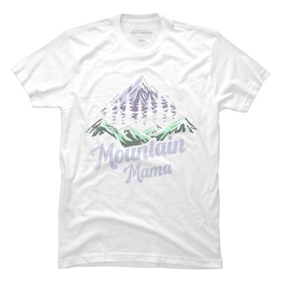 Men's Design By Humans Mountain Mama Camping Adventure Mom By Flowerr T-Shirt