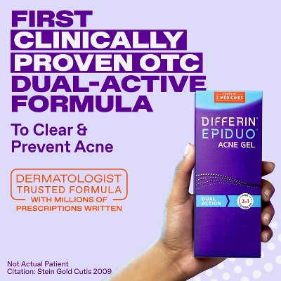 Differin Epiduo Acne Gel Adapalene & Benzoyl Peroxide Acne Treatment - 45g/1.6oz