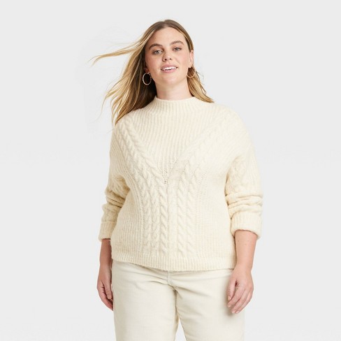 Women's Pullover Sweatshirt - Universal Thread™ White 3x : Target