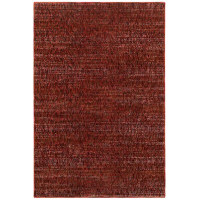 Oriental Weavers Atlas 8033K Red/ Rust Indoor Area Rug - 1'10" x 3'2"
