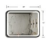 Vynxaria 40" x 32" Dimmable LED Vanity Mirror: Luxurious Black Frame & Anti-Fog - 2 of 4