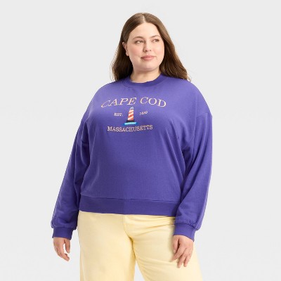 Women's Cape Cod Graphic Sweatshirt - Royal Blue