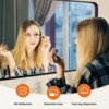 GlasFlength Decorative Wall Mirrors Bathroom Mirror Vanity Mirror for Wall, Aluminum Alloy Framed Wall Mirror Farmhouse, Square Black 22"*2"*30" - 2 of 4