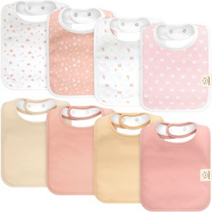 KeaBabies 8-Pack Organic Baby Bibs for Boy, Girl, Drool Bibs, Baby Bib for Girls, Boys,  Newborn Teething Bibs - 1 of 4
