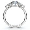 Pompeii3 Certified 1 1/4ct Feather Diamond Accent Ring 14k Gold or Platinum Lab Created - 2 of 4
