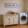 HomeRoots 10" X 36" White And Black Wash Dry Fold Metal Wall Decor - 2 of 4