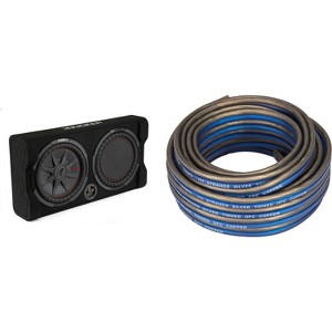 Kicker 48TRTP122  Comp RT 12" Subwoofer Enclosure Package w/ Speaker Wire Bundle - 1 of 4