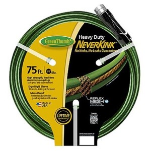 Green Thumb Neverkink Hose, Green 5/8-Inch by 75-Feet - 1 of 1
