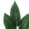GlasFlength Artificial Plants Small Fake Plants Artificial Grass Plants Faux Plants for Indoor Home Table Decor, Green, 17"*16"*17" - 4 of 4