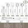 Aoibox 10-Piece Stainless Steel Serving Utensil Set with Slotted Spoon, Fork, Tong, Soup Ladle, Cake Server, Butter Knife, Ice Tong for Buffet,Parties - 2 of 4