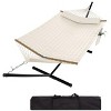 2-Person Hammock Suite with Collapsible Steel Frame – Backyard Oasis & Camping Essential (450lb Support, UV-Resistant + Storage Bag) - 4 of 4