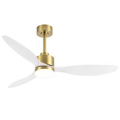 Airsurfer White 52 Inch Ceiling Fans with LED Light and Remote Control