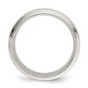 Black Bow Jewelry 7mm Sterling Silver Polished Flat Grooved Edge Standard Fit Band - 2 of 4