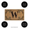 28" x 16" Monogram Coir Mat, Letter  "W" - 3 of 4