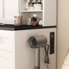 Okak Farmhouse 43.3" Wide Dressing Table with Hair Dryer Holder Vanity Desk with Makeup Drawer and Cabinet for Bedroom - 3 of 4