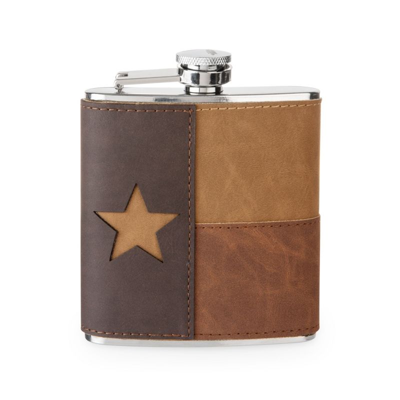 Leather Texas Flask by Foster & Rye, 1 of 5