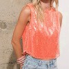 Women's Sylvia Sequin Sleeveless Tank Top - Blue B - 3 of 4