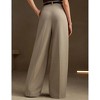 Women's High Waist Wide Leg Pants Office Straight Leg Formal Work Pants - 2 of 4
