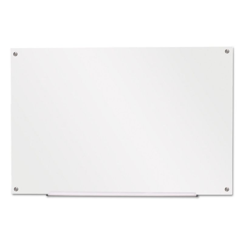 Universal Frameless Glass Marker Board 36" x 24" White 43232, 1 of 9