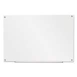 Universal Frameless Glass Marker Board 36" x 24" White 43232