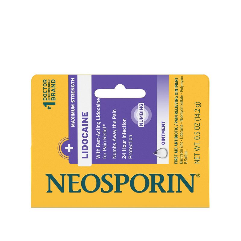 Neosporin + Lidocaine Antibiotic Treatment - 0.5oz, 3 of 9