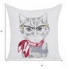 HomeRoots 18" Red and White Cotton Throw Pillow - 3 of 4