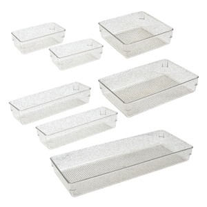 Trio Home Draw Organizers, 5 Versatile Sizes, Storage Bins for Makeup, Bedroom, Kitchen, Office, Bathroom and Vanity Drawer Organizer - 1 of 4