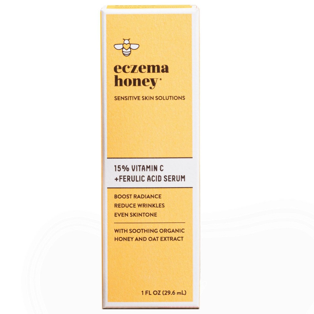 Photos - Cream / Lotion Eczema Honey 15 Vitamin C + Ferulic Acid Face Serum - 1oz