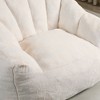 Kumasinova Faux Fur Giant Bean Bag Chair,Comfy Chair Stuffed High-Density Foam,Lazy Sofa with Armrests,Bean Bag Chairs for Adults in Living Room - 4 of 4