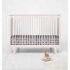 Bacati - Elephant White and Gray 100 percent Cotton Universal Baby Crib or Toddler Bed Fitted Sheet - 4 of 4