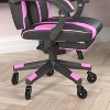 Flash Furniture X40 Gaming Chair Racing Computer Chair with Fully Reclining Back/Arms and Transparent Roller Wheels, Slide-Out Footrest - 4 of 4