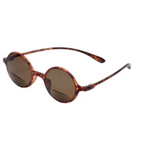 Calabria 721SB Flexies Round Sun Bi-Focal Reading Glasses w Case - 1 of 4