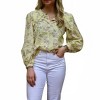 Women's Stella Puff Long Sleeve Button Down Top - OLIVACEOUS - 2 of 3