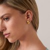 14K Gold Plated Huggie Hoops | 925 Sterling Silver Posts, Dome Design for Women - 3 of 4