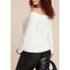 ELOQUII Off The Shoulder Cableknit Sweater - 3 of 4