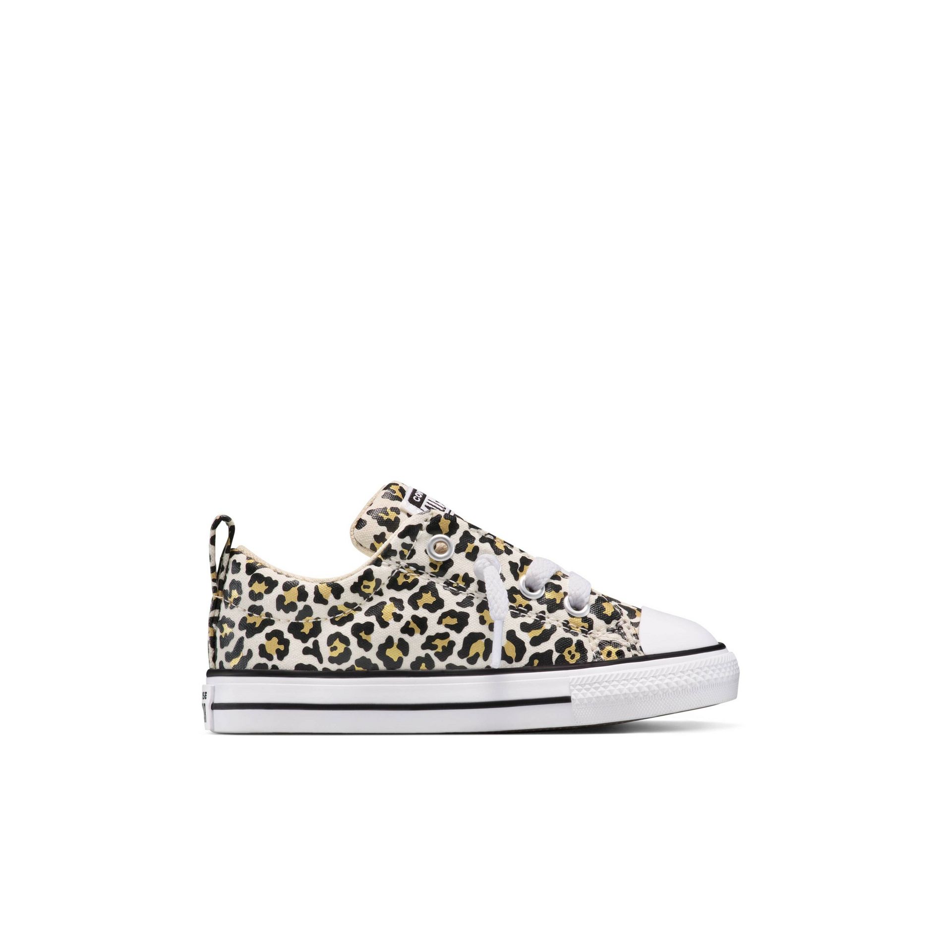 Converse Toddler Street Low Slip-On Cheetah Sneakers - Light Brown 10T